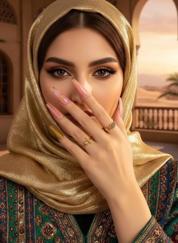 مافيك طقم أظافر تركيب فرنسية 24 قطعة من maffick مع ملقط وعجلة زينة (نجوم وأقمار) - أظافر صناعية متوسطة الطول ([كوفين / مربع]) مع لاصق “سوبر هولد” - مجموعة أظافر مستعارة قابلة لإعادة الاستخدام (بدون صمغ) - Image 2
