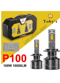 Toby's Tobys P100 9005 2 Pieces 200W Original Tested LED Headlight Bulb Assembly 20000 Lumens 100W/Piece Xtreme Bright With Color Temperature 6500K  - Image 2