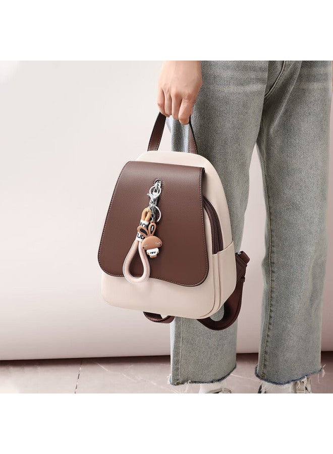 Yuyula Leather Backpack For Women, Luxury Large Capacity Backpack, Stylish Lightweight Travel Bag For College Students, Birthday Gift For Girlfriend - Image 1