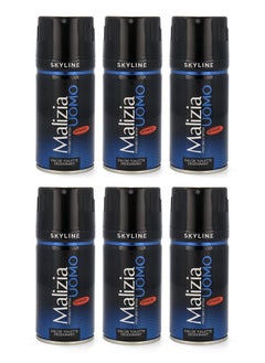 Malizia Sky Line Deodorant Body Spray 150ml (Pack of 6)  - Image 1