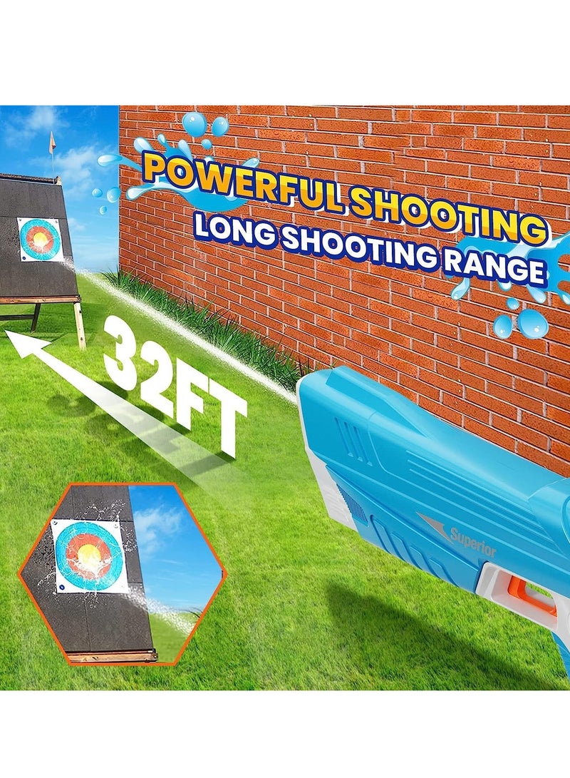 Electric Water Gun for Kids High Pressure Water Gun Electric Powerful Squirt Guns Automatic Large Capacity Water Blasters for Kids & Adults Summer Pool Beach Party (A)  - Image 3