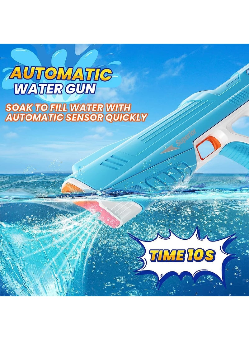 Electric Water Gun for Kids High Pressure Water Gun Electric Powerful Squirt Guns Automatic Large Capacity Water Blasters for Kids & Adults Summer Pool Beach Party (A)  - Image 4