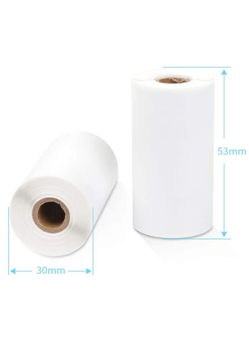 phomemo Phomemo White Self-Adhesive Thermal Paper for Phomemo M02/M02 Pro/M02S/M03, 20-Year Storage Time, 50mm x 3.5m, Diameter 30mm, Pack of 3 Rolls  - Image 3