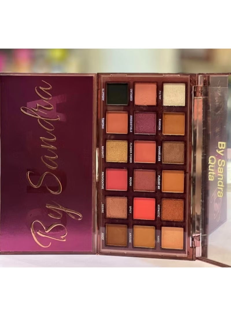 Sandra Eyeshadow Palette 18 colors