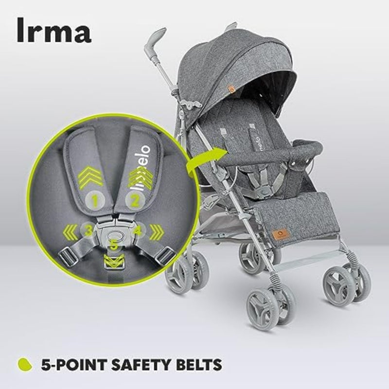 Urban stroller for infants up to 15 kg, aluminum frame, charcoal gray, ultra-lightweight with one-hand fold and lie-flat recline - Image 3
