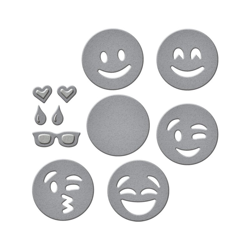 Spellbinders S1007 Die DLites Emojis EtchedWafer Thin Dies