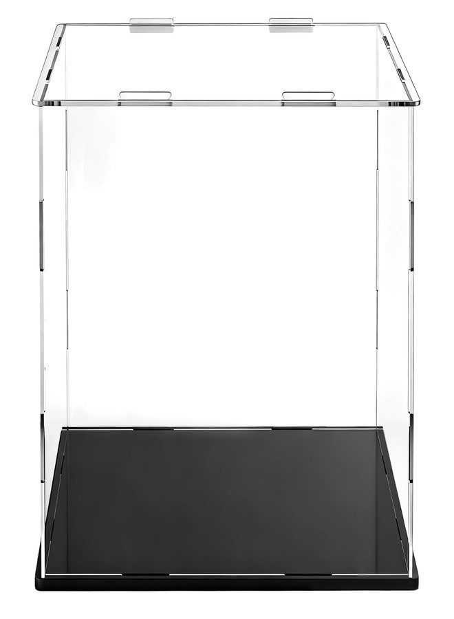 Frcctre 2 Pack Clear Acrylic Display Case with Black Base, 8 x 8 x 8 Inch Square Acrylic Display Box Self-Assembly Cube Dustproof Protection Showcase for Action Figures Toys Collectibles - Image 4