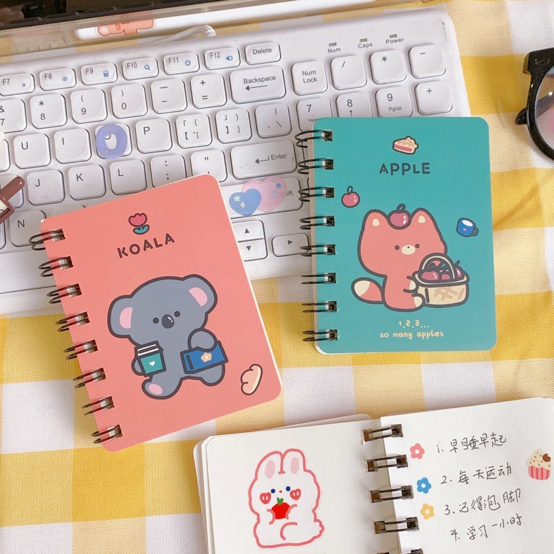 Small Coil Notebook, Cute And Super Cute, Mini Portable Pocket Notepad, Cartoon Notebook, Student Gift - Image 4