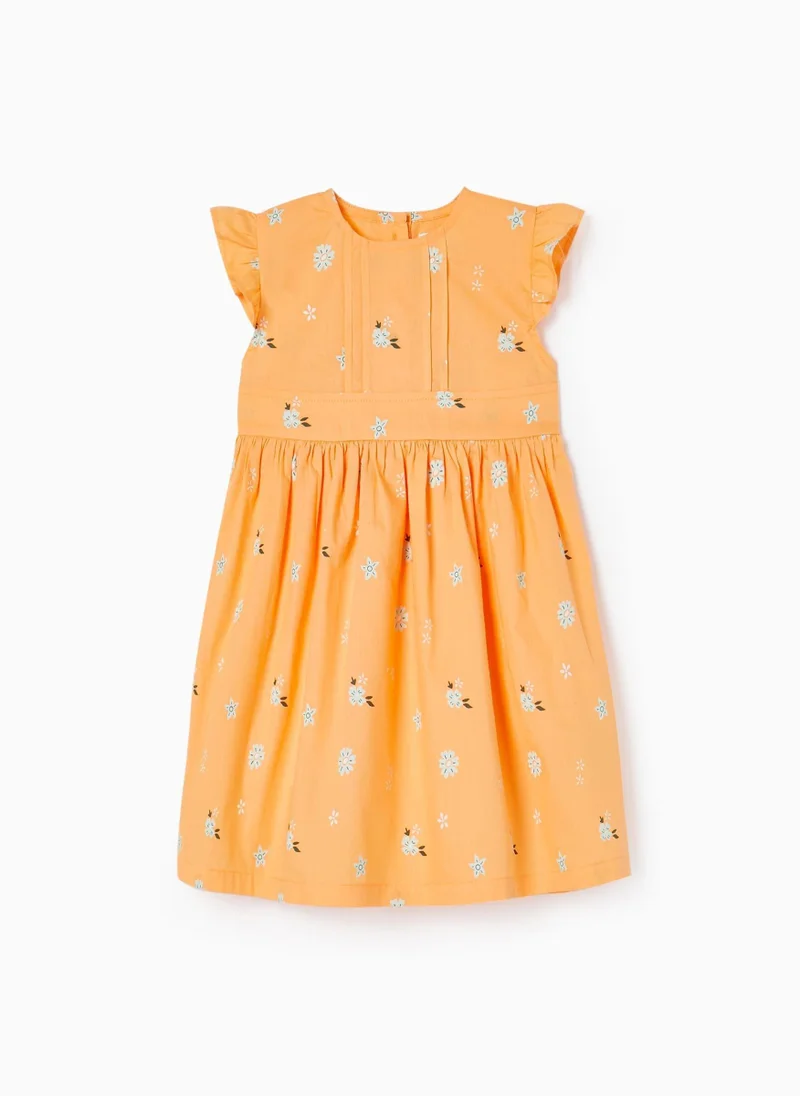 زيبي Floral Cotton Dress for Baby Girls