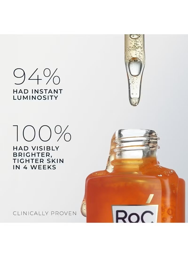 RoC Multi Correxion Revive + Glow 10% Active Vitamin C Serum for Face, Daily Anti-Aging Wrinkle and Skin Tone Skin Care Treatment, Brightening Serum, 1 Fluid Ounce - Image 3