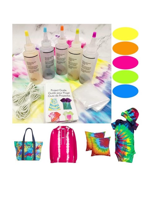 Single-Step 8 Colors Fabric Painting Dyeing Set Kit Kids Adults Clothes Shirts Bags - MY283