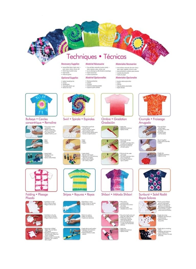 Single-Step 8 Colors Fabric Painting Dyeing Set Kit Kids Adults Clothes Shirts Bags - MY283