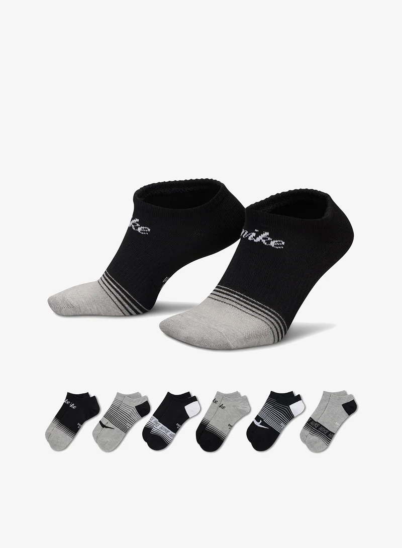Nike 6 Pack Everyday Lightweight No Show Socks