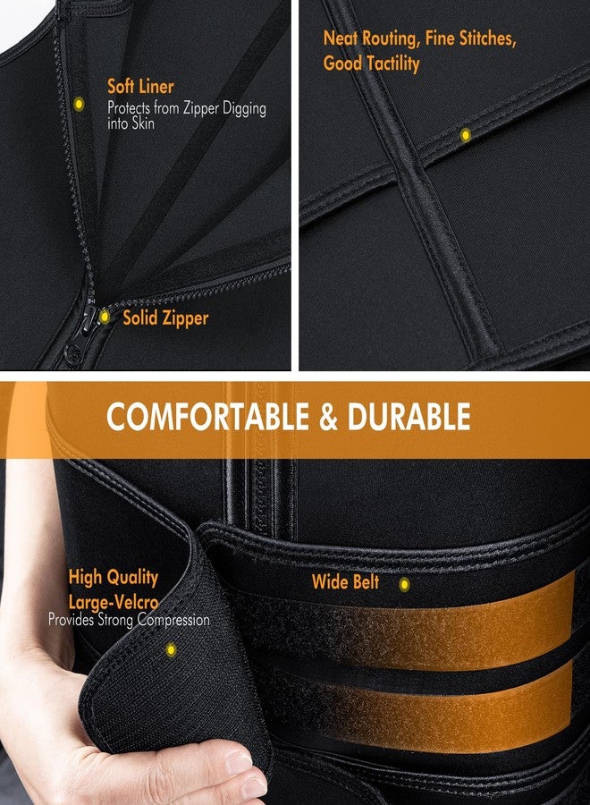 A+ Choice Sauna Vest Waist Trainer for Men - Mens Sauna Suit Large Sweat Belt Body Shaper for Gym Workout Exercise Faja Para Hombre Plus Size 1XL - Image 3