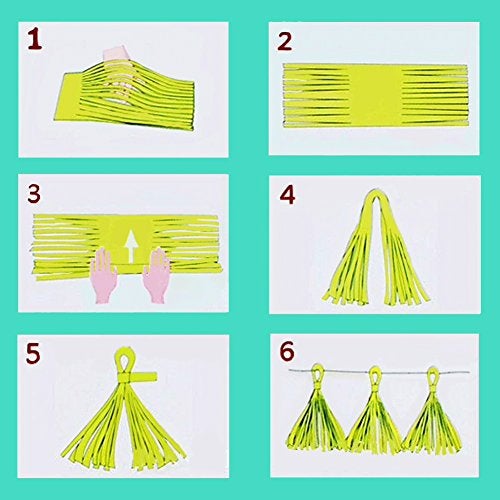 AWESON PARTY Orange Fall Party Hanging Decorations Thanksgiving Party Ceiling Hangings Wedding Decorations Tissue Paper Pom-Poms Tassel Garlands Baby Shower Birthday Party Decorations - Image 3