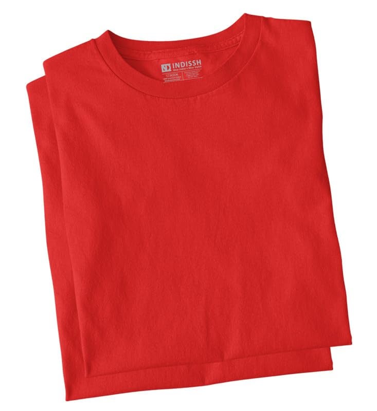 INDISSH Dad Daughter Matching T-Shirt Combo of 2 | Printed Cotton Tshirts - FAM2_RNM-DD04-RED-3XL_KRN-DD04-RED-13YR - Image 4