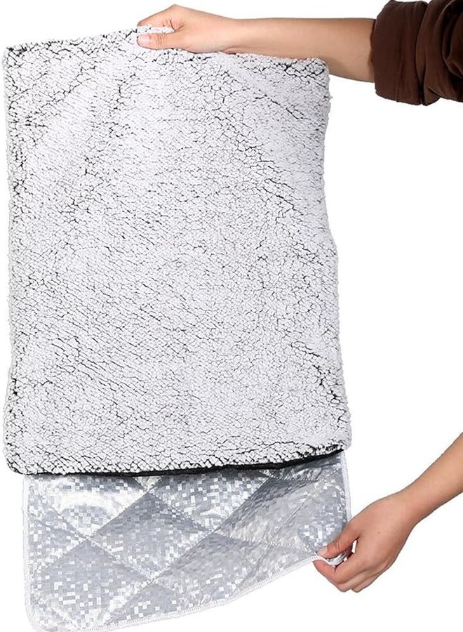 Washable Auto Heating Dog Mat 50X70 Black Nonslip Pet Warming Pad for Cold Weather - Image 4