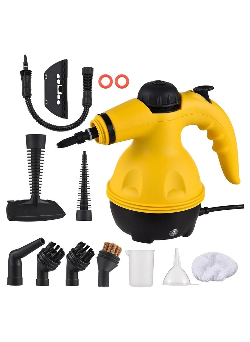 Denx Portable Handheld Steam Cleaner 1200w Multifunctional High Temperature With 9 Pieces Accessories Suitable For Kitchen Sofa Bathroom Window - Image 2