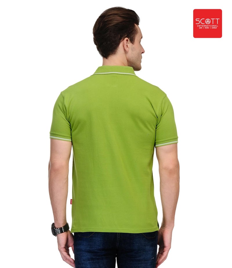 Scott International Men's Sustainable Organic Cotton Polo T Shirt | Collar Tshirts | T-Shirt for Men | Half Sleeves Plain T Shirt |T-Shirt |Tshirt for Men Stylish |Men's Tshirt - Image 3