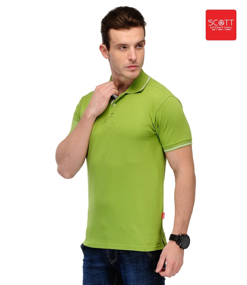 Scott International Men's Sustainable Organic Cotton Polo T Shirt | Collar Tshirts | T-Shirt for Men | Half Sleeves Plain T Shirt |T-Shirt |Tshirt for Men Stylish |Men's Tshirt - Image 4