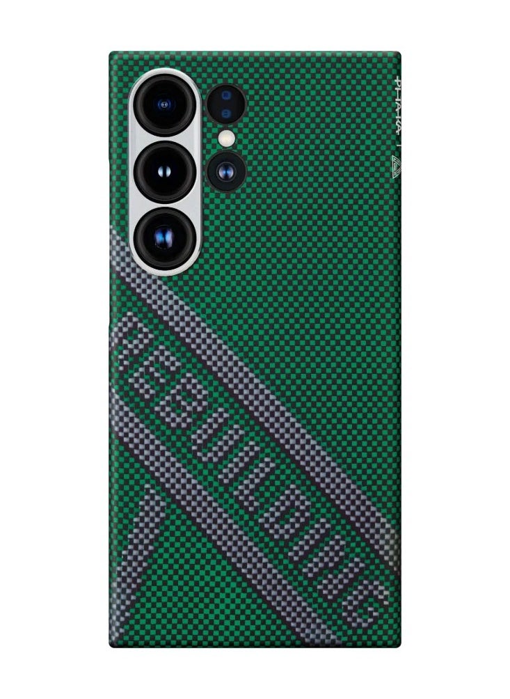 PITAKA for S24 Ultra Case 6.8 Inch Compatible with MagSafe, Slim & Light Samsung Galaxy S24 Ultra Case, 1500D Aramid Fiber Made Tactile Woven Case Re-TROS Edition - Refining