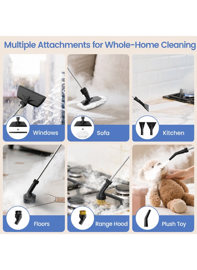 FEELSO 15s Fast Heat Up Steam Cleaner with 1.4L Water Tank for Home Clean - Image 4