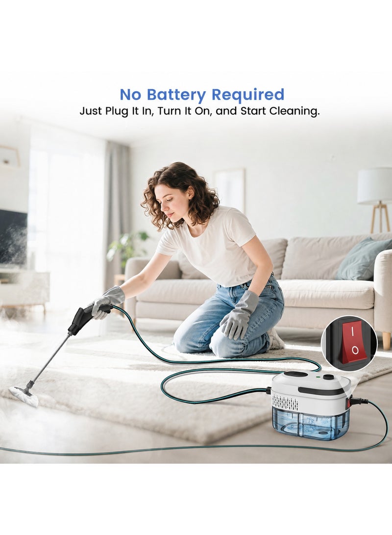 FEELSO 15s Fast Heat Up Steam Cleaner with 1.4L Water Tank for Home Clean - Image 3