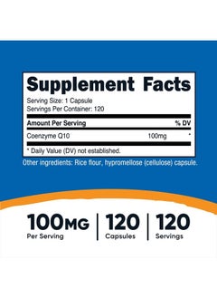 Nutricost Coq10 Coenzyme Q10 100Mg 120 Capsules  - Image 4