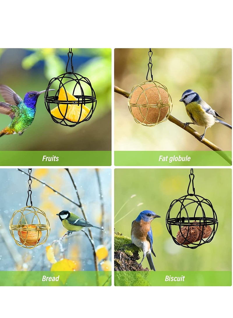 Generic Durable Gold Metal Suet Bird Feeder, Easy Fill Hanging Feeder for Attracting Wild Birds in Your Garden  - Image 4
