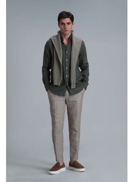Lufian Men's Pitaya Basic Comfort Fit Shirt 111010611 Khaki  - Image 2