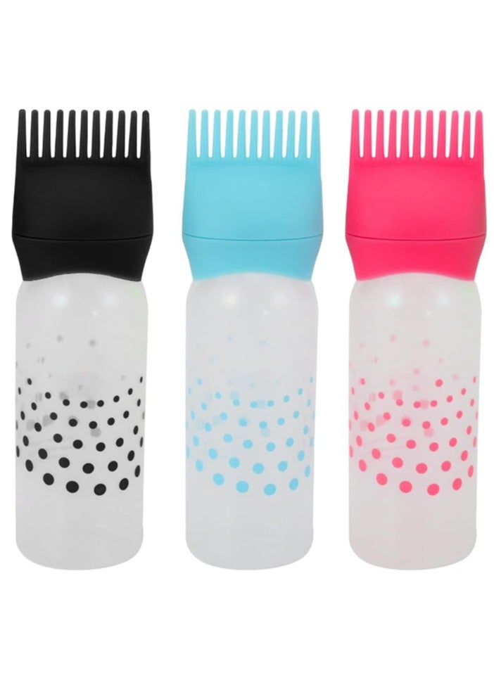Plastic Bottles for Hair Dye, Styling, and Dry Cleaning - Assorted Colors - 1 Piece