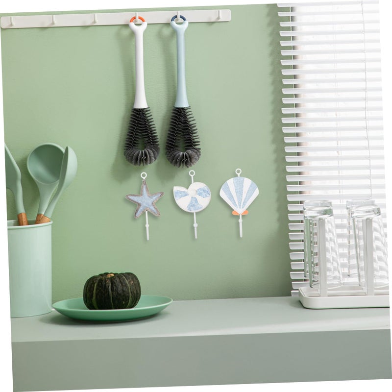 3Pcs Black Iron Coat Hook Modern Decorative Towel Hanger For Bathroom - Image 4
