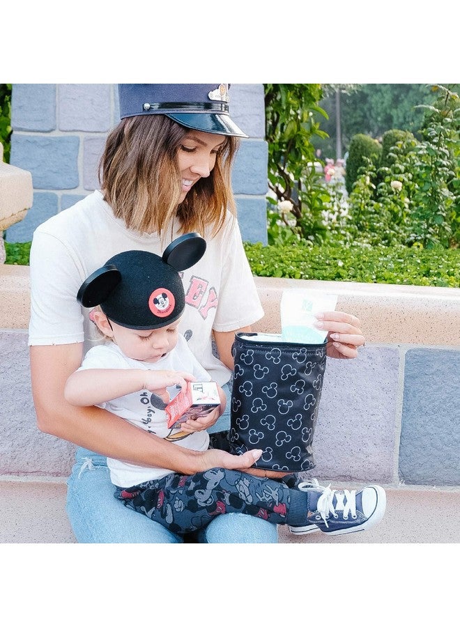 J.L. Childress Disney Baby by J.L. Childress TwoCOOL Breastmilk Cooler - Double Baby Bottle & Food Bag - Ice Pack Included - Fits 2-4 Bottles - Insulated & Leak Proof Bottle Bag - Mickey Black - Image 2