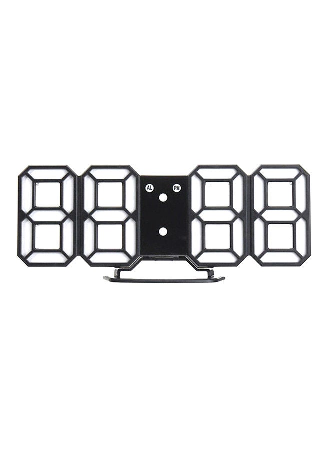 NIBEMINENT Digital LED Desk Night Wall Alarm Watch Black  - Image 2
