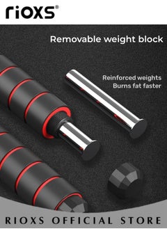 RIOXS Jump Rope Set for Workout with Storage bag Adjustable Skip Rope for Adult and Kids Tangle-Free Cable with Ball Bearings and Pouch Jumping Rope for Exercise Workout  - Image 5