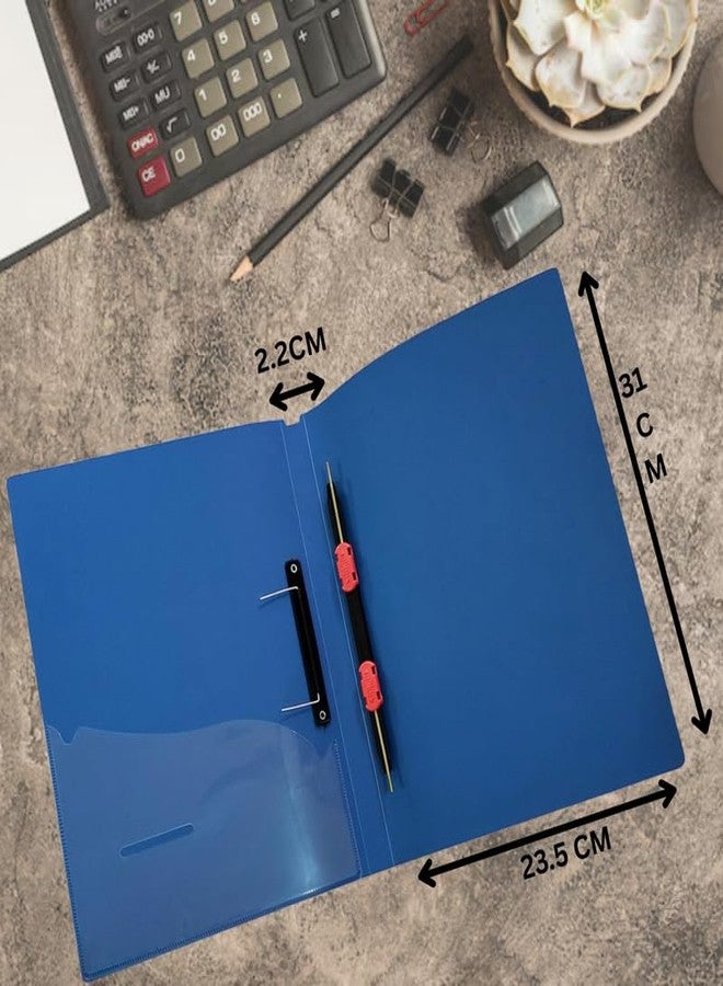 TULMAN A4 Size Cobra Spring Clip File Folder - Document, Papers, Certificate Holder & Office Supplies - Professional Storage Organizer - Pack of 4 - Image 5