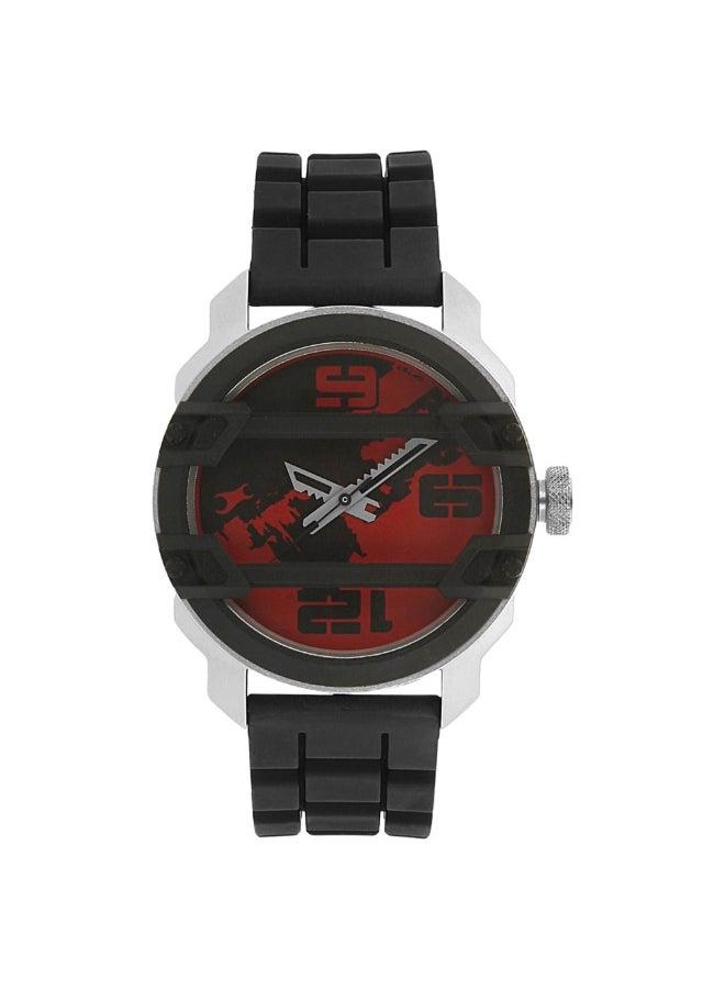 Fastrack Red Dial Analog Watch for Men 3153KP01 - Image 1