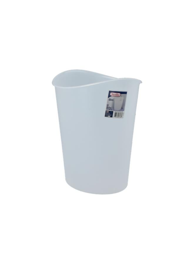 Sterilite Oval Shaped Waste Basket White 11.4 Liter - Image 3