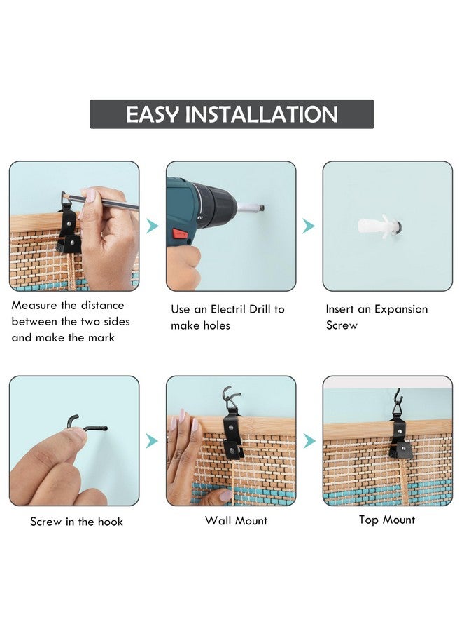 ABOUT SPACE Bamboo Curtains - W 4 ft x H 6 ft - Rope Mechanism Roll Up Down Bamboo Shade for Sunlight, Dust Protection Window Chick Blinds for Balcony, Restaurant, Hotel, Dhaba, Resort - Image 5