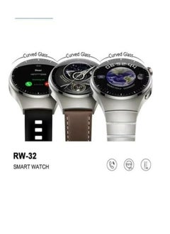 Haino Teko Haino Teko RW32 Smart Watch HD IPS Amoled Screen,Curved Glass With 3 Straps Silicone And Stainless Steel And Leather  - Image 3