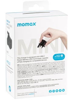 Momax Super Compact Portable One Plug UM25 Mini PD 3.0 Fast Charger USB-C  - Image 3