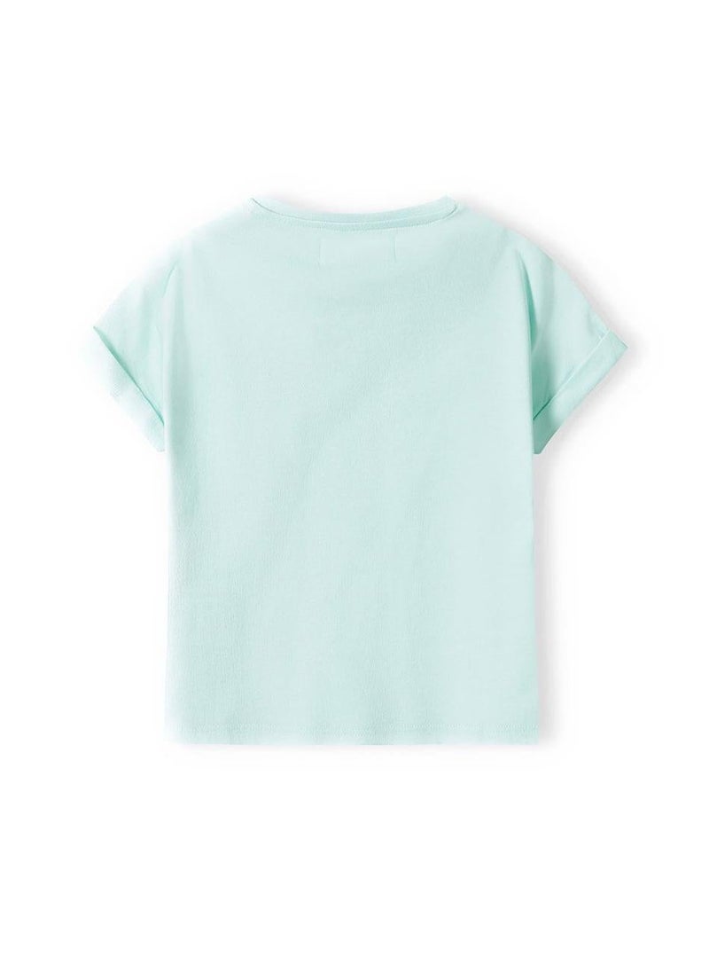 MINOTI Girls graphic t-shirt short sleeves mint - Image 3