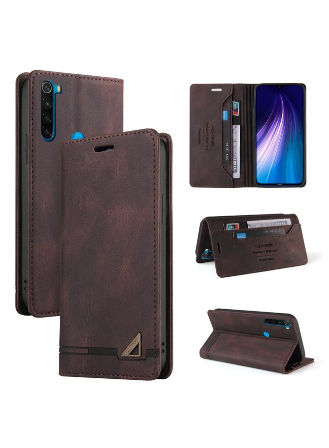 Case For Xiaomi Redmi Note 8T Skin Feel Anti-theft Brush Horizontal Flip Leather Case with Holder & Card Slots & Wallet