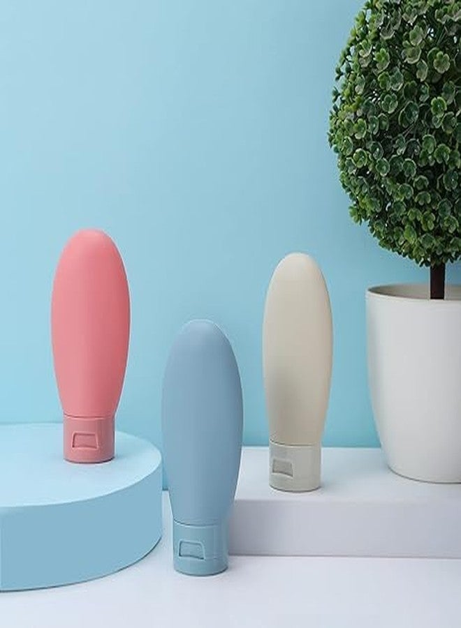 Bitrexup 3 Pcs Travel Bottles Set,60Ml Travel Bottles & Containers,Small Mini Empty Plastic Squeeze Bottles For Travel Toiletries,Shampoo And Conditioner With Storage Bag, Multicolor (Pack Of 3) - Image 5