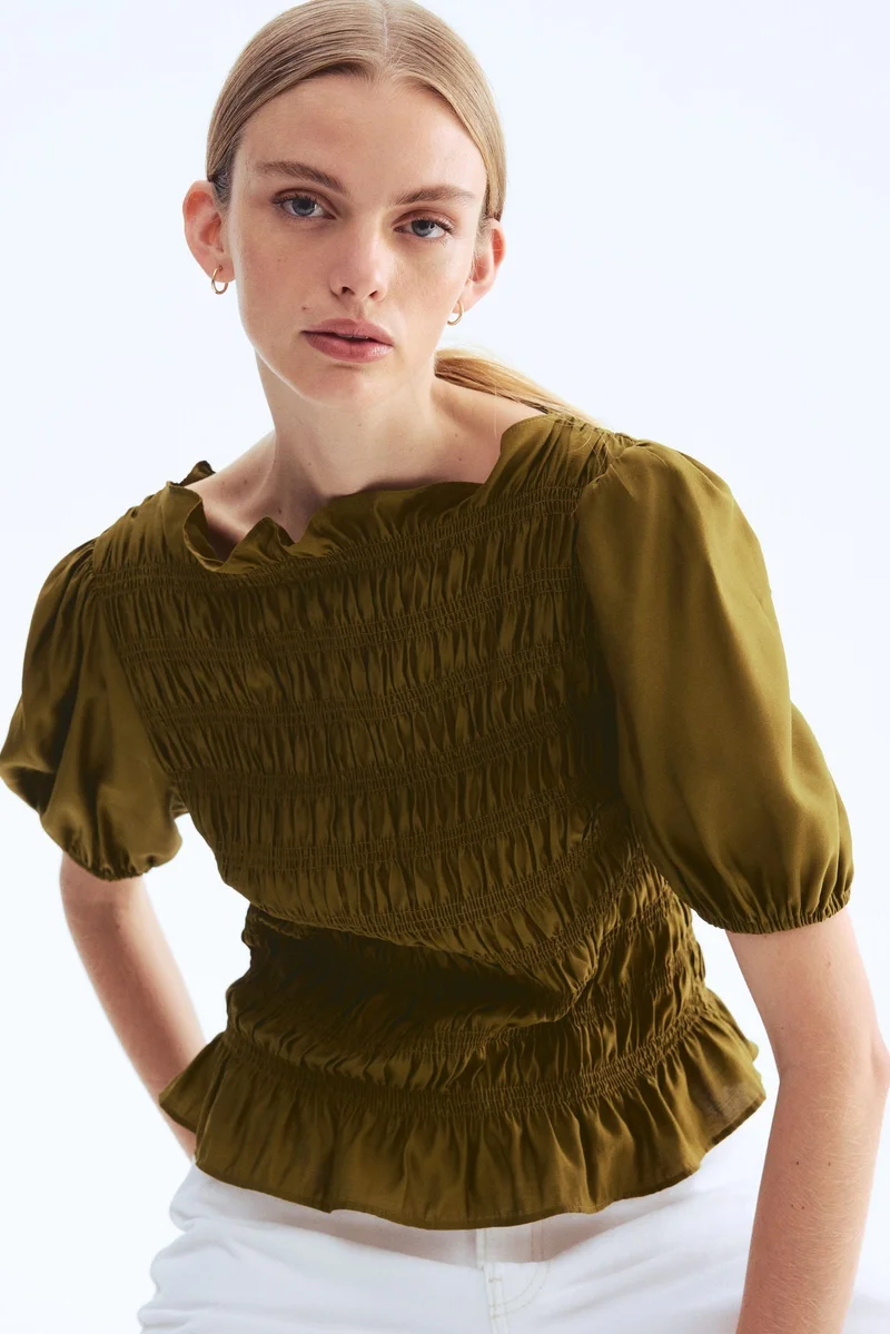 H&M Smocked blouse