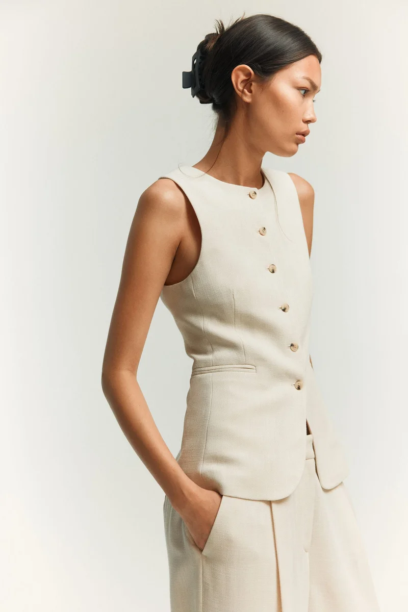 اتش اند ام صدرية بدلة طويلة