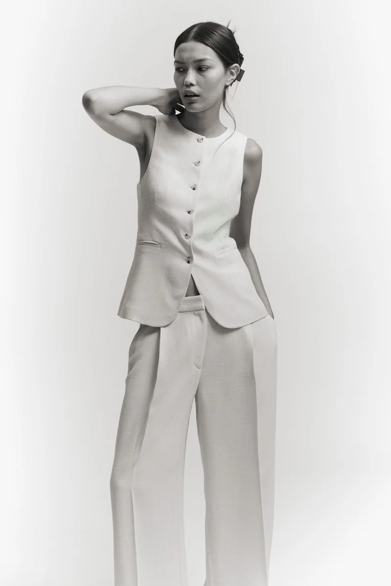 اتش اند ام صدرية بدلة طويلة