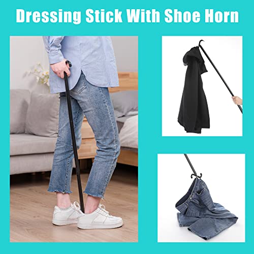Fanwer Shoe Horn Long Handle for Seniors - 33.5" Long Dressing Stick, Sock Remover Tool, Stable, Not Easy to Break, Adjustable, for Disabled, Knee & Hip Replacements and Back Problems People - Image 5