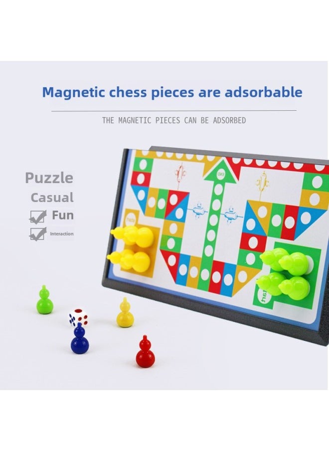 null - Direct Supply Pan Duoduo Small Box Game Flying Chess High-end Folding Magnetic Backgammon Puzzle Game Chess Toys-Color:716 Chinese Chess - Image 1