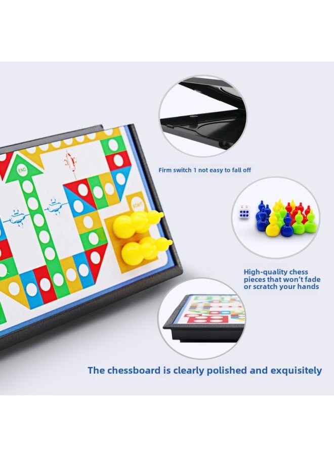 null - Direct Supply Pan Duoduo Small Box Game Flying Chess High-end Folding Magnetic Backgammon Puzzle Game Chess Toys-Color:716 Chinese Chess - Image 1